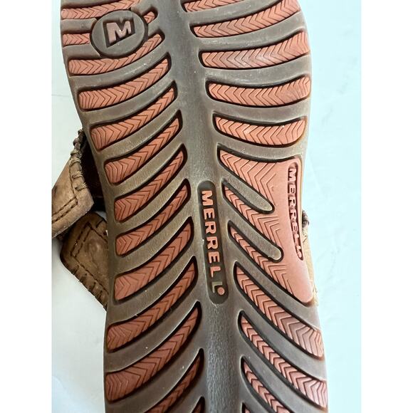 Merrell Brown Qform Air Cushion Performance Sandals Strappy Slide Size 8 - Picture 10 of 10